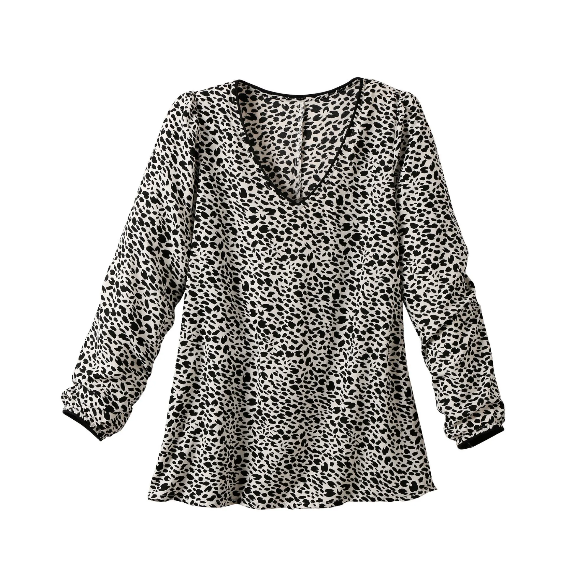 Tuniek met minimalistische print, crêpe