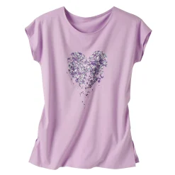 Tuniek met ronde hals en geplaatste print