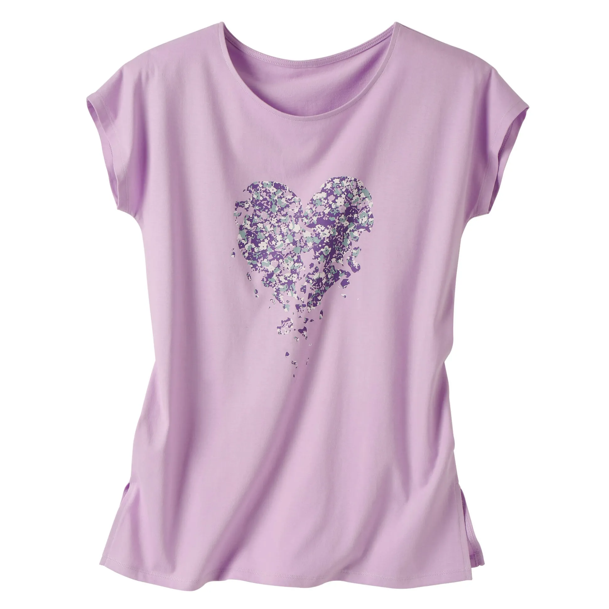 Tuniek met ronde hals en geplaatste print