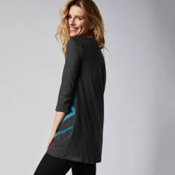 Tuniek met V-hals en grafische print