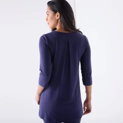Tuniek met V-hals en grafische print