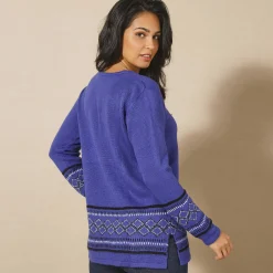 Tuniektrui, onderkant en polsen in jacquard