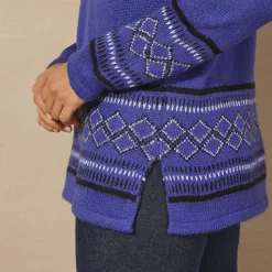 Tuniektrui, onderkant en polsen in jacquard