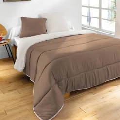 Tweekleurig dekbed in microvezel 500 g/m2