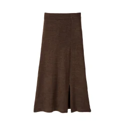 Uitlopende rok in midimodel, tricot