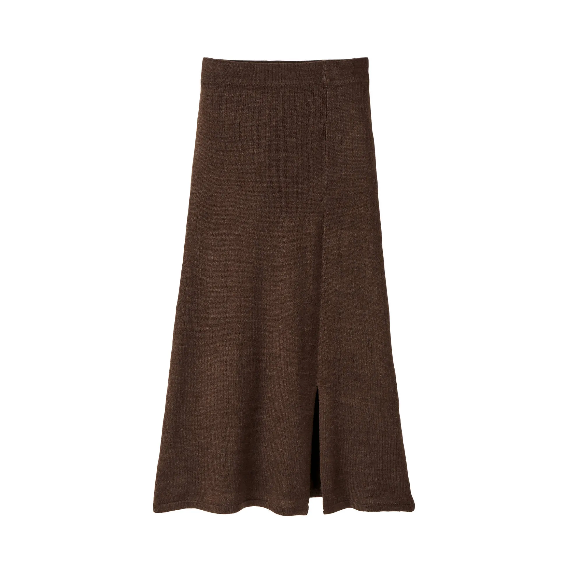 Uitlopende rok in midimodel, tricot