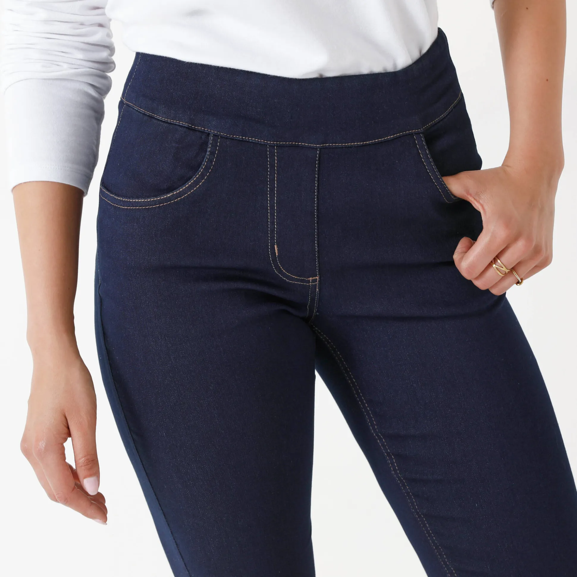 Ultracomfortabele bootcut jeans, kleine lengte