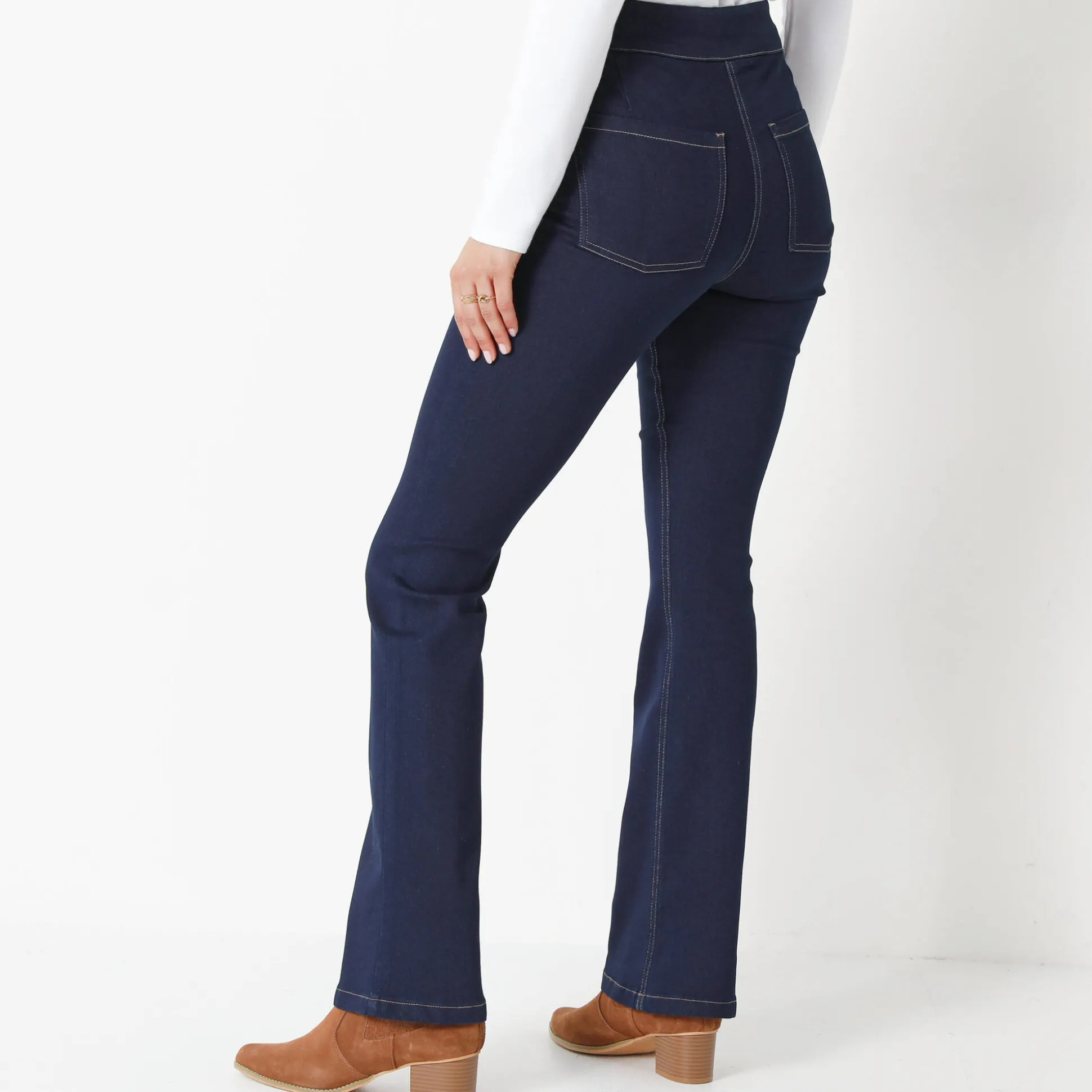 Ultracomfortabele bootcut jeans, grote lengte