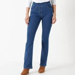 Ultracomfortabele bootcut jeans, grote lengte