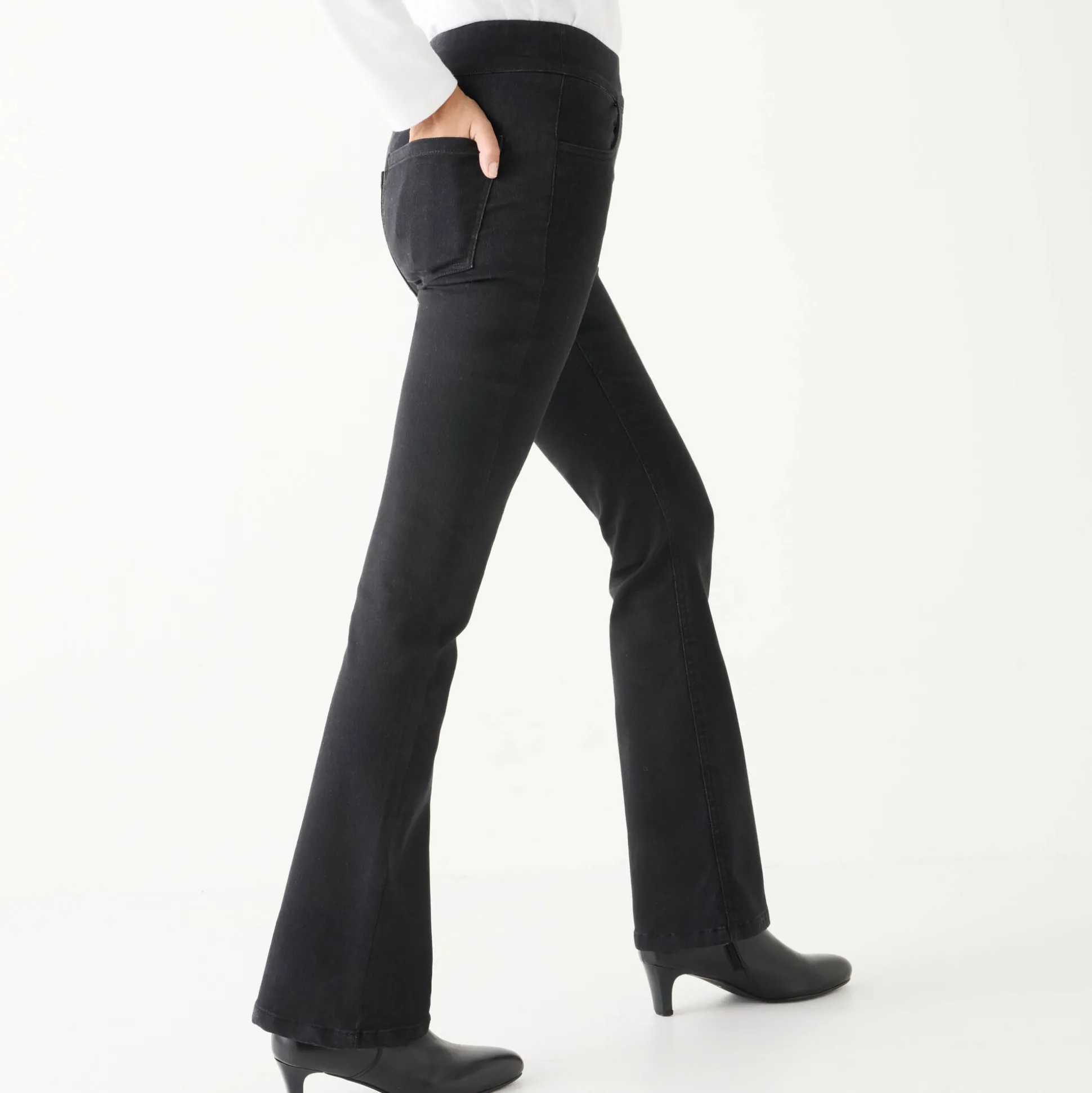 Ultracomfortabele bootcut jeans, kleine lengte