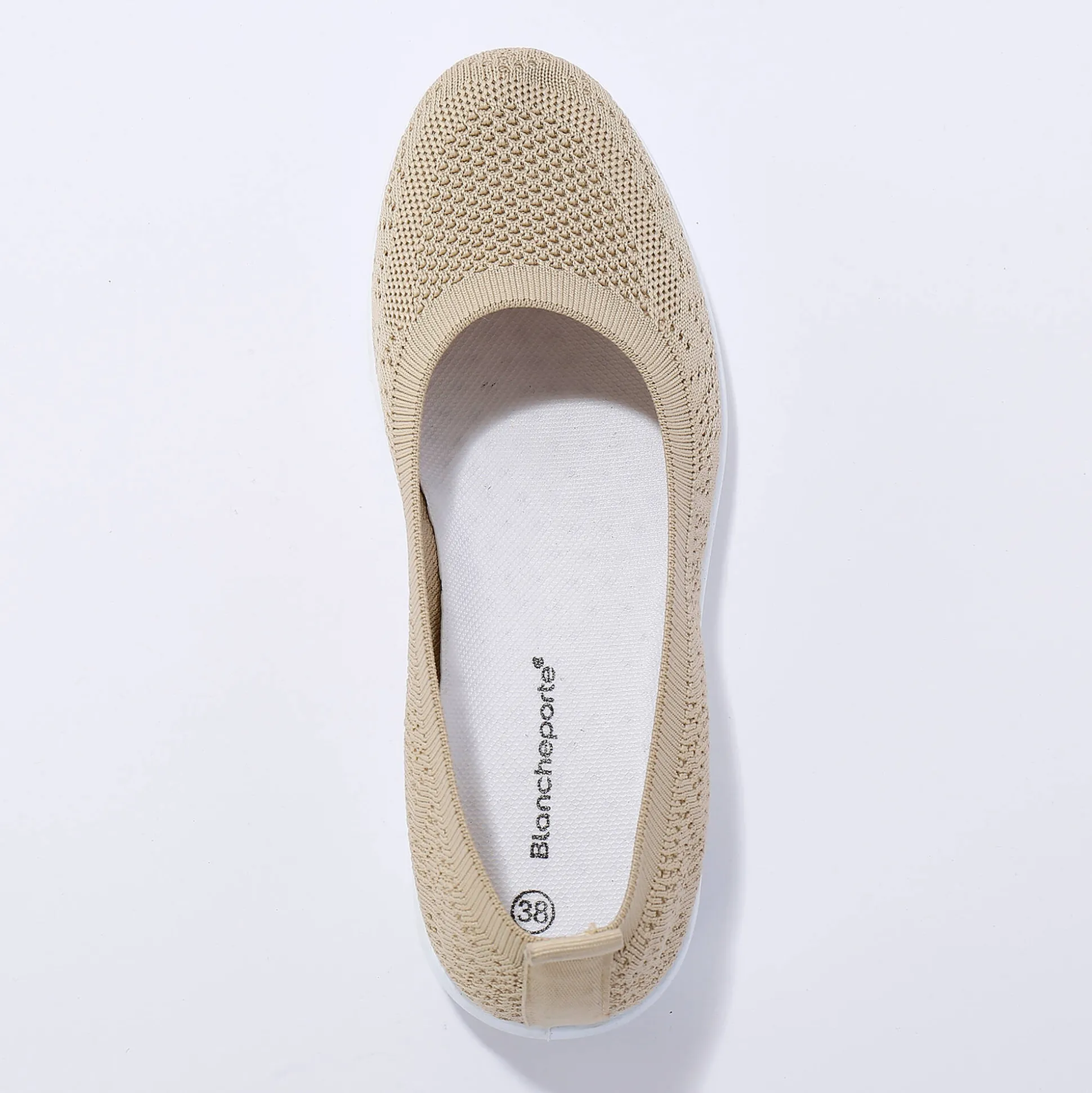 Ultralichte ballerina's in mesh