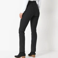 Ultrarekbare rechte jegging, tricot met jeanseffect