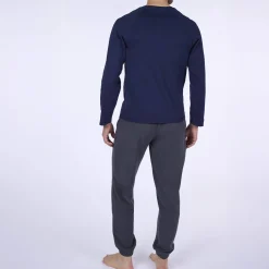 Ultrazachte pyjama in jersey en fleecetricot