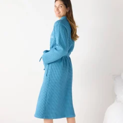 Uniseks badjas voor volwassenen in bijenraattricot 280 g/m2, personaliseerbaar