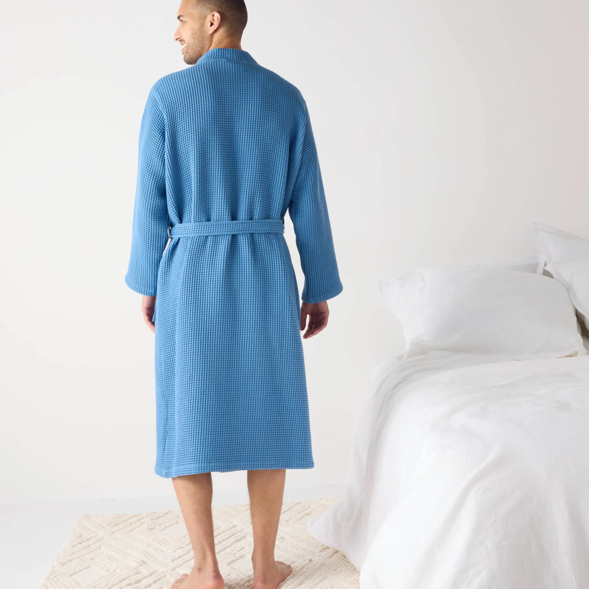 Uniseks badjas voor volwassenen in bijenraattricot 280 g/m2, personaliseerbaar