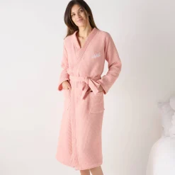 Uniseks badjas voor volwassenen in bijenraattricot 280 g/m2, personaliseerbaar