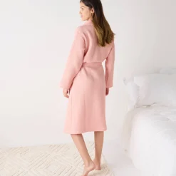 Uniseks badjas voor volwassenen in bijenraattricot 280 g/m2, personaliseerbaar