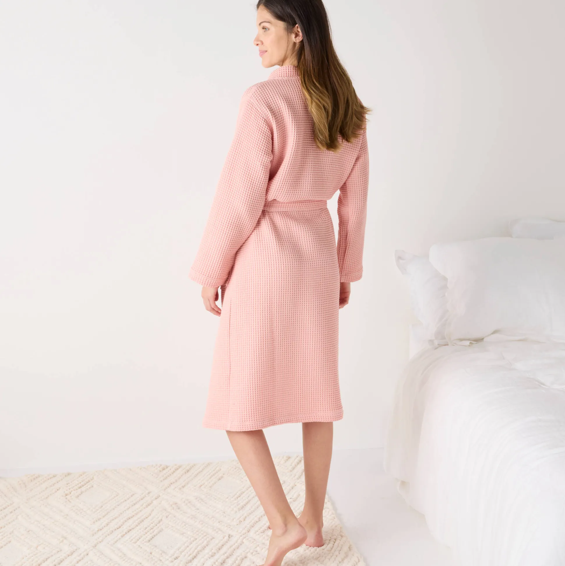Uniseks badjas voor volwassenen in bijenraattricot 280 g/m2, personaliseerbaar