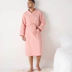 Uniseks badjas voor volwassenen in bijenraattricot 280 g/m2, personaliseerbaar