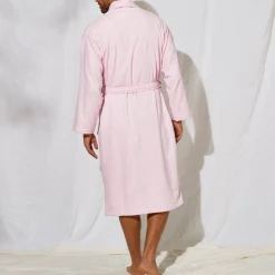 Unisex badjas voor volwassenen, veloursbadstof met sjaalkraag