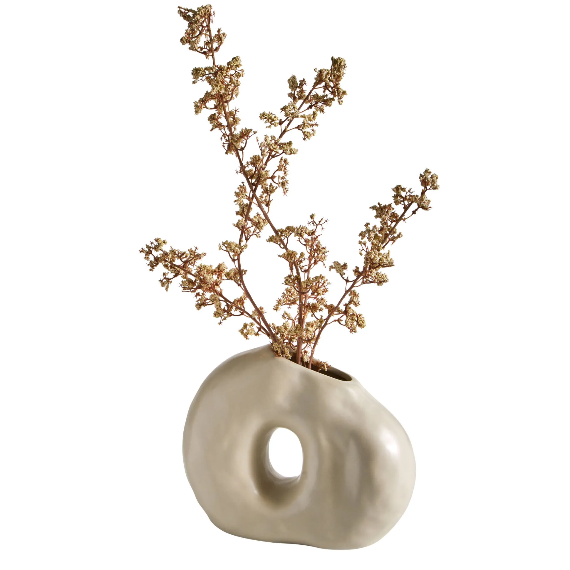 Vaas met organische vorm - 18 cm hoog