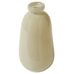 Vass in zandkleur, halfdoorzichtig glas