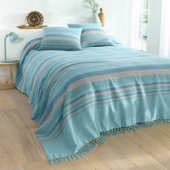 Veelkleurig artisanaal geweven sprei of plaid