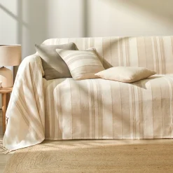 Veelkleurig artisanaal geweven sprei of plaid