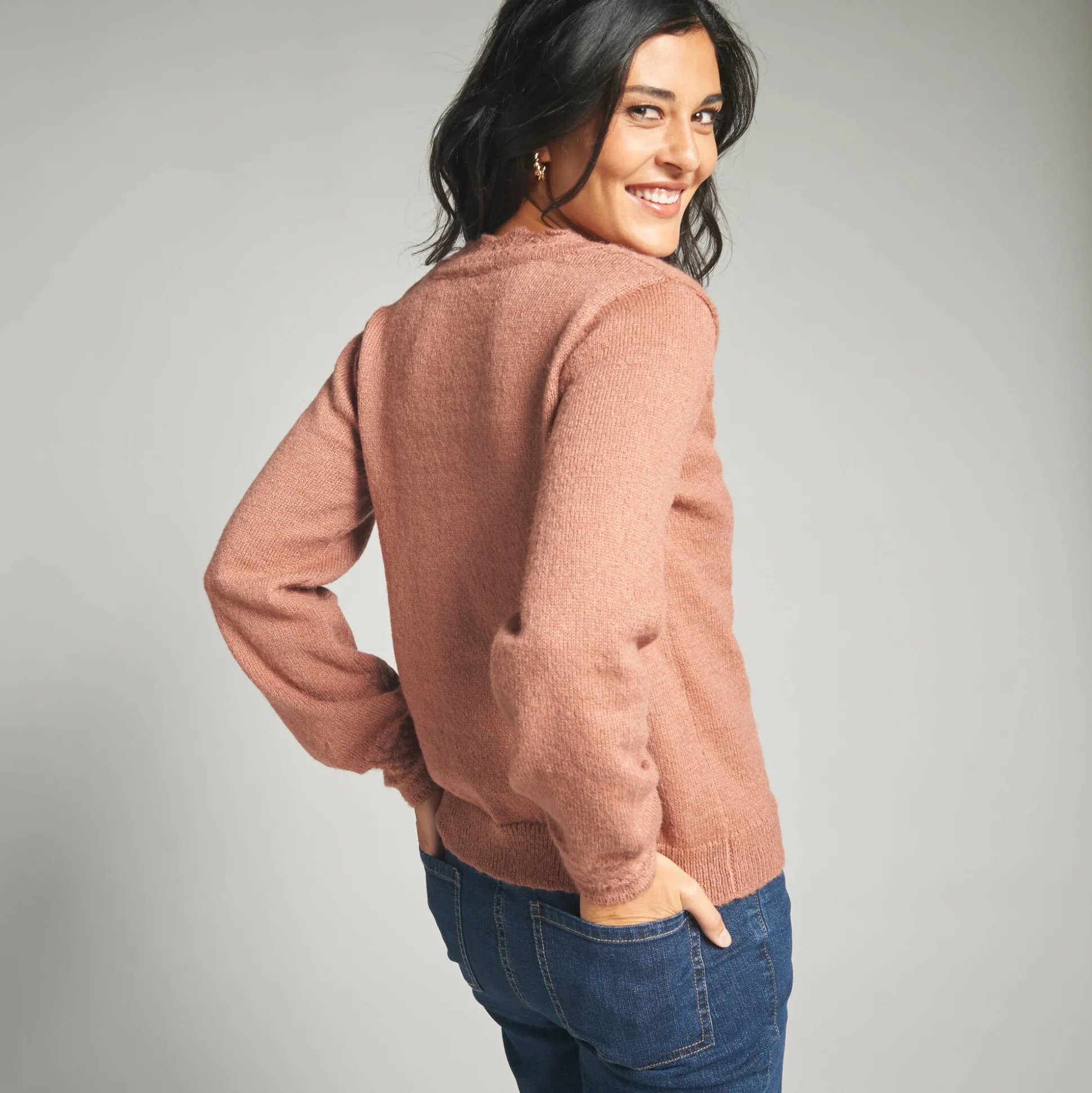 Vest in ajourtricot