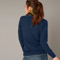 Vest in lamswol met V-hals en knoopsluiting