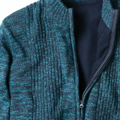 Vest in tricot met opstaande ritskraag, lijfje met fleecevoering