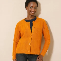 Vest in tricot met streepeffect