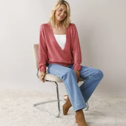 Vest in wikkelstijl