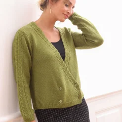 Vest in wikkelstijl