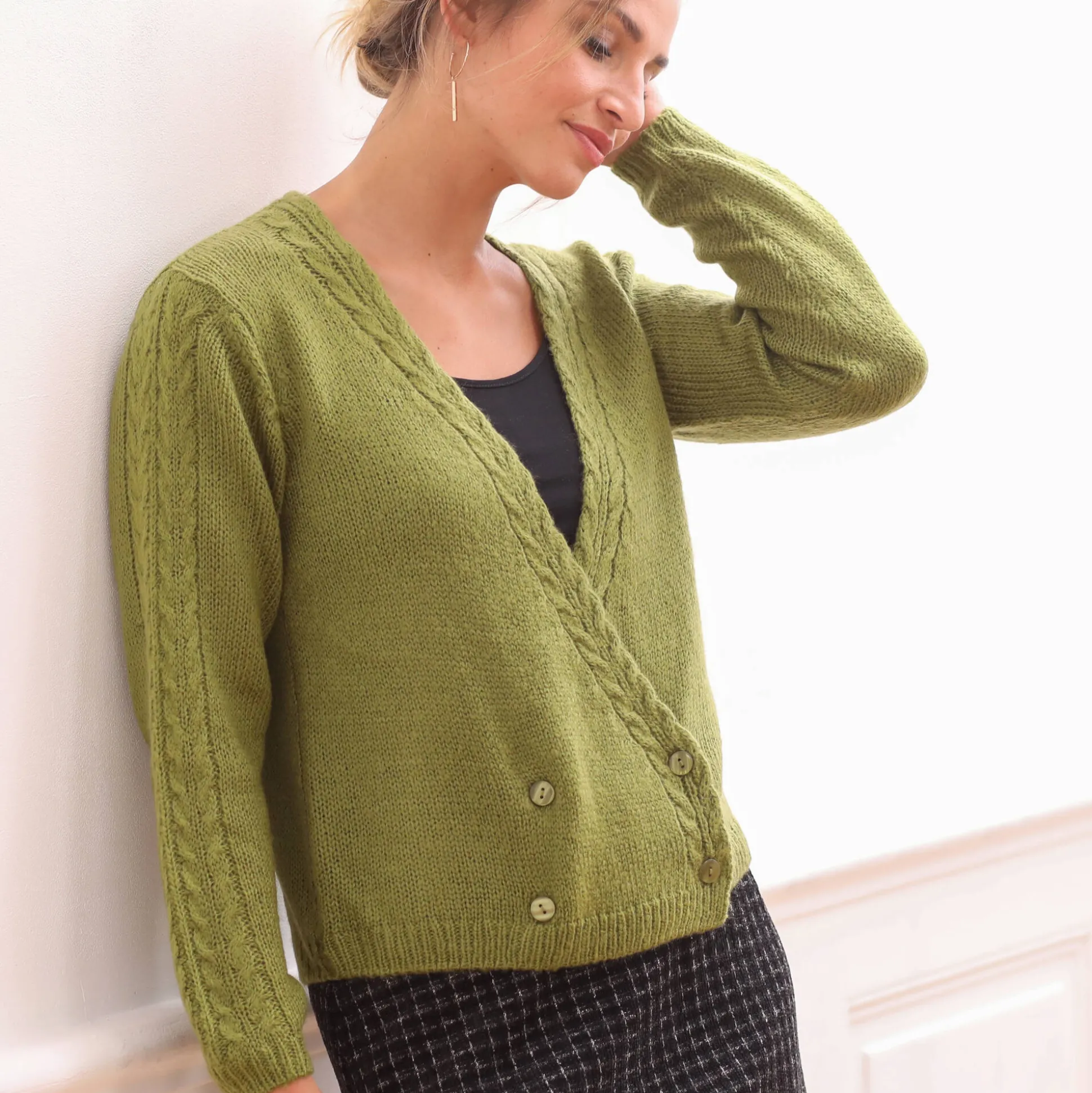 Vest in wikkelstijl