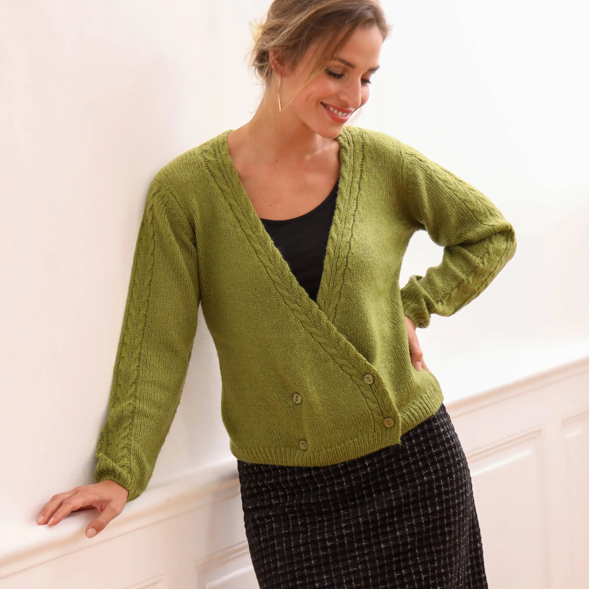 Vest in wikkelstijl