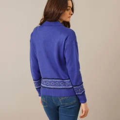 Vest met detail in jacquard