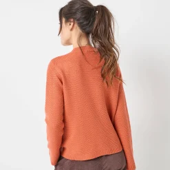 Vest met knopen en lange mouwen, fantasietricot