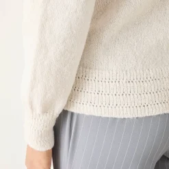Vest met knopen en ronde hals, fantasietricot