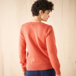 Vest met knopen en ronde hals, fantasietricot
