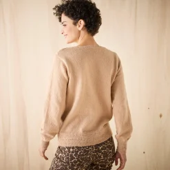 Vest met knopen en ronde hals, fantasietricot