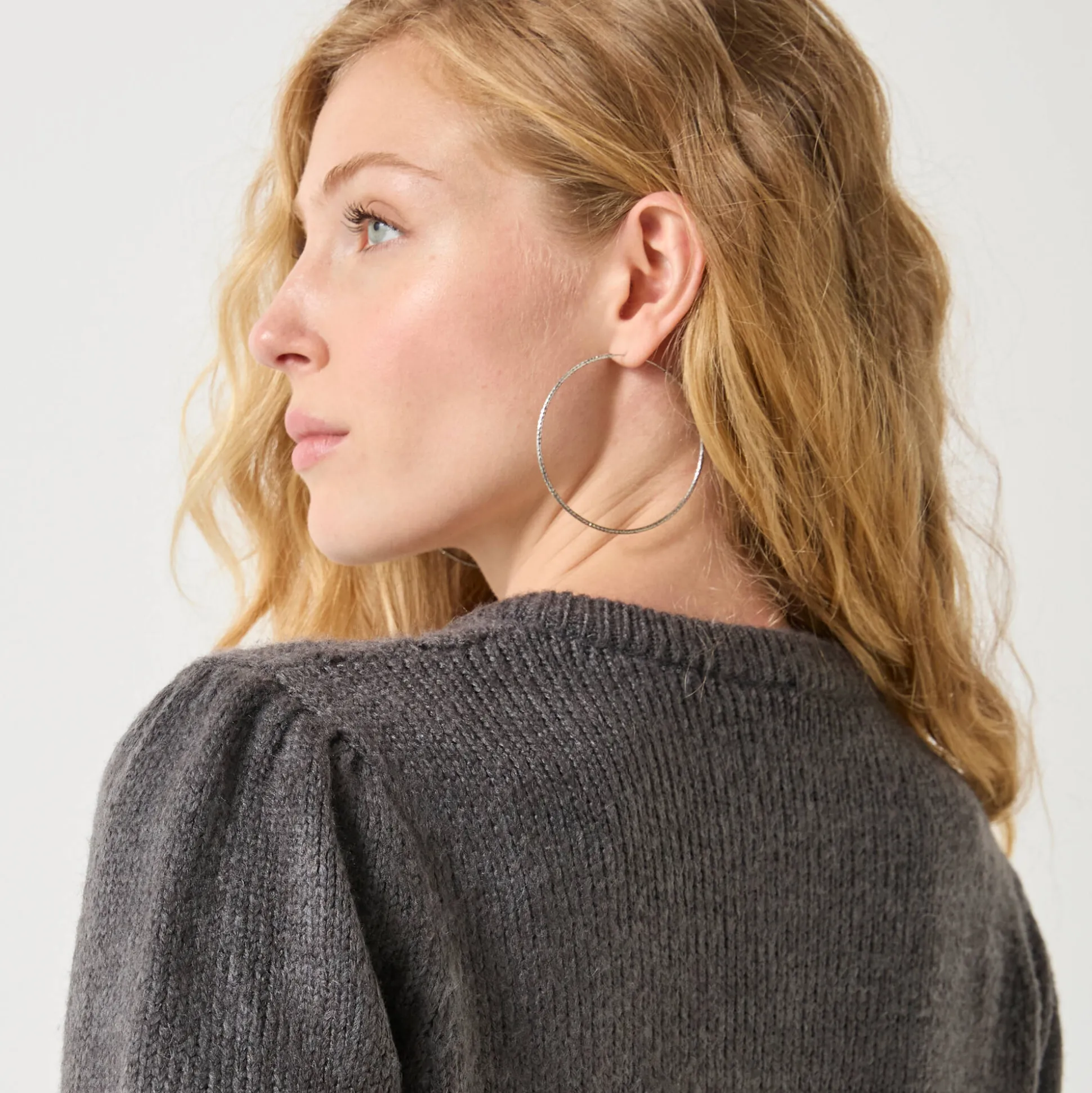 Vest met knopen in fantasietricot