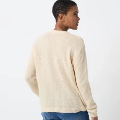 Vest met knopen, mix van wol en mohair