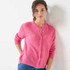 Vest met knopen, mix van wol en mohair