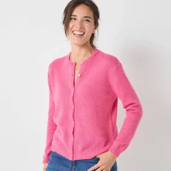 Vest met knopen, mix van wol en mohair