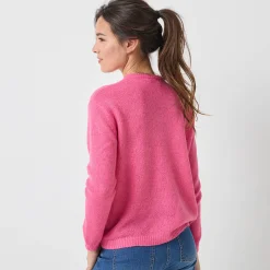 Vest met knopen, mix van wol en mohair