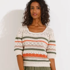 Vest met 3/4-mouwen
