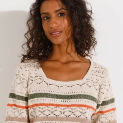 Vest met 3/4-mouwen