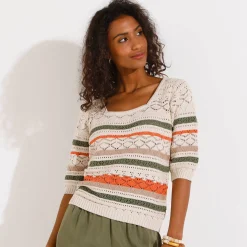 Vest met 3/4-mouwen