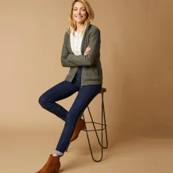 Vest met rits en pluchevoering, 30% wol